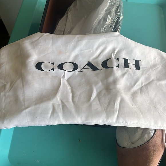 Coach Mary Jane, flat suede pink with embellishment on the strap. - Picture 10 of 10